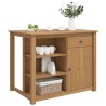Chariot de cuisine PANAMA 2 pcs Cire de Miel 112 x 77 x 90 cm 582281582281