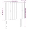 Tête de lit à LED Crème 83x16x118/128 cm Tissu 582284582284