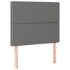 Tête de lit à LED Gris 100x5x118/128 cm Similicuir 582285582285