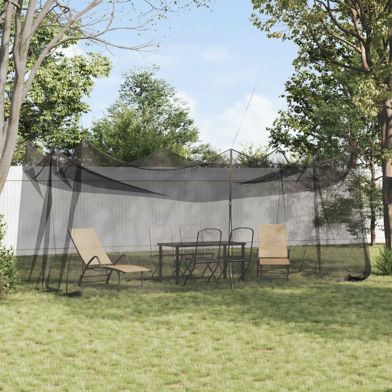 Filet Anti-Moustiques de Jardin 156 Maille Noir 3 x 6 x 2,5 m 582287582287