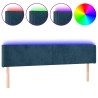Tête de lit à LED Bleu foncé 203x16x78/88 cm Velours 582289582289