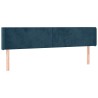 Tête de lit à LED Bleu foncé 203x16x78/88 cm Velours 582289582289
