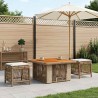 Ensemble de salle à manger pour jardin 3 pcs Beige et crème 582297582297