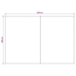 Toile de rechange pour auvent Blanc 450 × 300 cm Polyester 582298582298