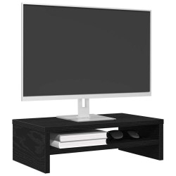 Support pour écran en chêne noir 42 x 24 x 13 cm bois composite 582299582299