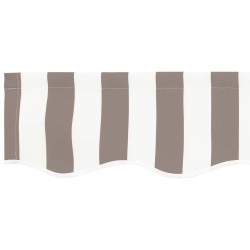 Toile de rechange pour auvent Gris clair et blanc 6 × 3,5 m 582300582300