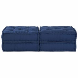 Unité de canapé modulaire 2 pcs Indigo 140 x 70 x 36 cm Tissu 582303582303