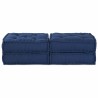 Unité de canapé modulaire 2 pcs Indigo 140 x 70 x 36 cm Tissu 582303582303