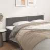 Têtes de lit Gris 200x5x78/88 cm Similicuir 582308582308