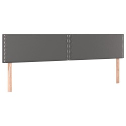 Têtes de lit Gris 200x5x78/88 cm Similicuir 582308582308