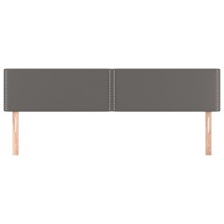 Têtes de lit Gris 200x5x78/88 cm Similicuir 582308582308