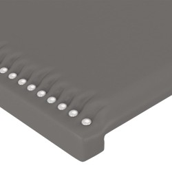 Têtes de lit Gris 200x5x78/88 cm Similicuir 582308582308