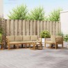 Ensemble de canapés d'extérieur 7 pcs Naturel et Beige 582311582311