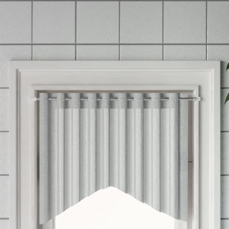 Tringles à rideau 2 pcs blanc et argenté 60-105 cm aluminium 582313582313