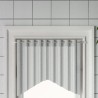 Tringles à rideau 2 pcs blanc et argenté 60-105 cm aluminium 582313582313