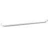 Tringles à rideau 2 pcs blanc et argenté 60-105 cm aluminium 582313582313