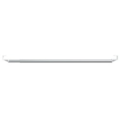 Tringles à rideau 2 pcs blanc et argenté 60-105 cm aluminium 582313582313
