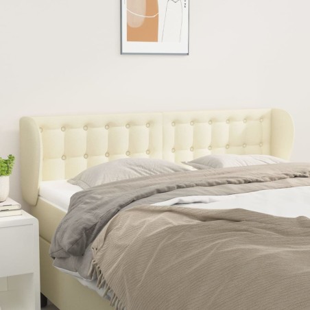 Tête de lit avec oreilles Crème 147x23x78/88 cm Similicuir 582321582321