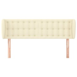 Tête de lit avec oreilles Crème 147x23x78/88 cm Similicuir 582321582321