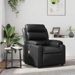 Fauteuil de massage inclinable Noir Similicuir 582323582323