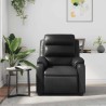 Fauteuil de massage inclinable Noir Similicuir 582323582323