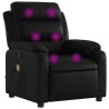 Fauteuil de massage inclinable noir similicuir 582324582324