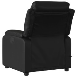 Fauteuil de massage inclinable noir similicuir 582324582324
