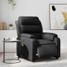 Fauteuil de massage inclinable électrique noir similicuir 582327582327