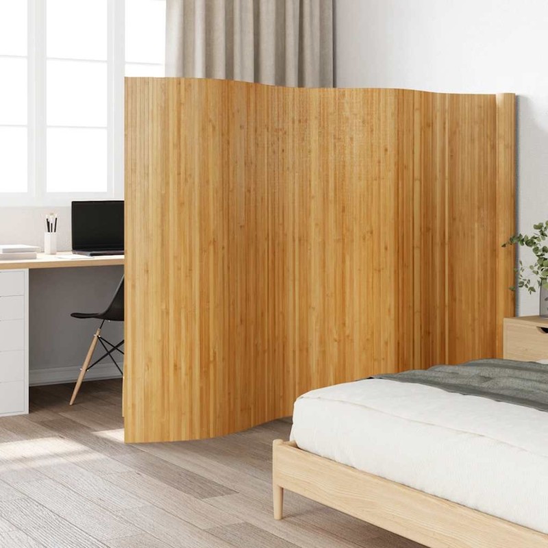 Cloison de séparation naturel largeur 600 cm hauteur 165 cm bambou 582329582329