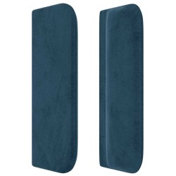 Tête de lit avec oreilles Bleu foncé 203x16x78/88 cm Velours 582331582331