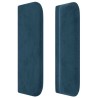 Tête de lit avec oreilles Bleu foncé 203x16x78/88 cm Velours 582331582331