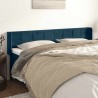 Tête de lit avec oreilles Bleu foncé 203x16x78/88 cm Velours 582333582333