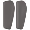 Tête de lit avec oreilles Gris 203x23x78/88 cm Similicuir 582336582336