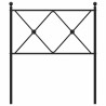 Tête de lit de remplacement métal noir 75 cm 582338582338
