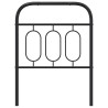 Tête de lit de remplacement métal noir 75 cm 582343582343