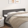 Tête de lit avec oreilles Gris 203x16x78/88 cm Similicuir 582345582345