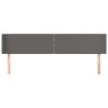Tête de lit avec oreilles Gris 203x16x78/88 cm Similicuir 582345582345