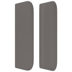 Tête de lit avec oreilles Gris 203x16x78/88 cm Similicuir 582345582345