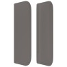 Tête de lit avec oreilles Gris 203x16x78/88 cm Similicuir 582345582345