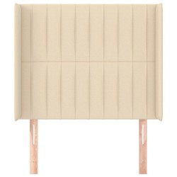 Tête de lit avec oreilles Crème 83x16x118/128 cm Tissu 582348582348