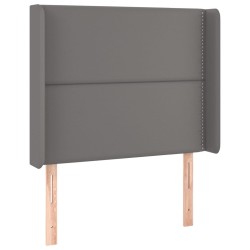 Tête de lit avec oreilles Gris 103x16x118/128 cm Similicuir 582350582350