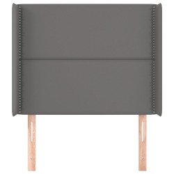 Tête de lit avec oreilles Gris 103x16x118/128 cm Similicuir 582350582350