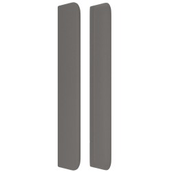 Tête de lit avec oreilles Gris 103x16x118/128 cm Similicuir 582350582350