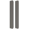 Tête de lit avec oreilles Gris 103x16x118/128 cm Similicuir 582350582350