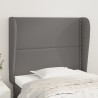 Tête de lit avec oreilles Gris 103x23x118/128 cm Similicuir 582351582351