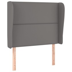 Tête de lit avec oreilles Gris 103x23x118/128 cm Similicuir 582351582351