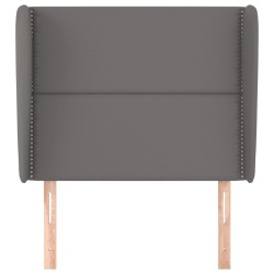 Tête de lit avec oreilles Gris 103x23x118/128 cm Similicuir 582351582351