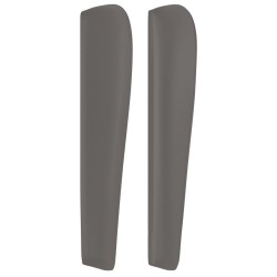 Tête de lit avec oreilles Gris 103x23x118/128 cm Similicuir 582351582351