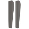 Tête de lit avec oreilles Gris 103x23x118/128 cm Similicuir 582351582351