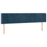 Tête de lit à LED Bleu foncé 203x16x78/88 cm Velours 582352582352